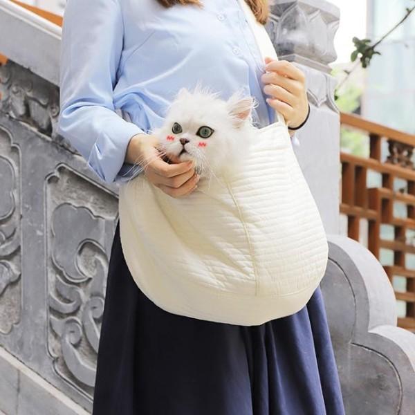 반려동물 이동가방 강아지 고양이 슬링백 넓은 스트랩