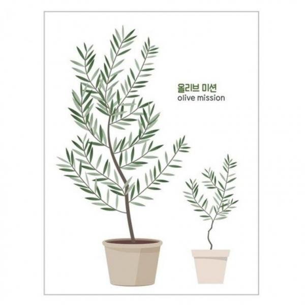 스티커몰 데코스티커 올리브 DT 8108 다이어리꾸미기 투명 우산꾸미기 DIY 이모티콘 데코스티커