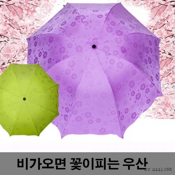 암막우양산 3단 벚꽃우산 꽃피는우산 양산 3단우산 사