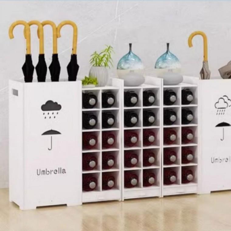 인테리어 장우산 우양산 커넥트 우산꽂이 화이트