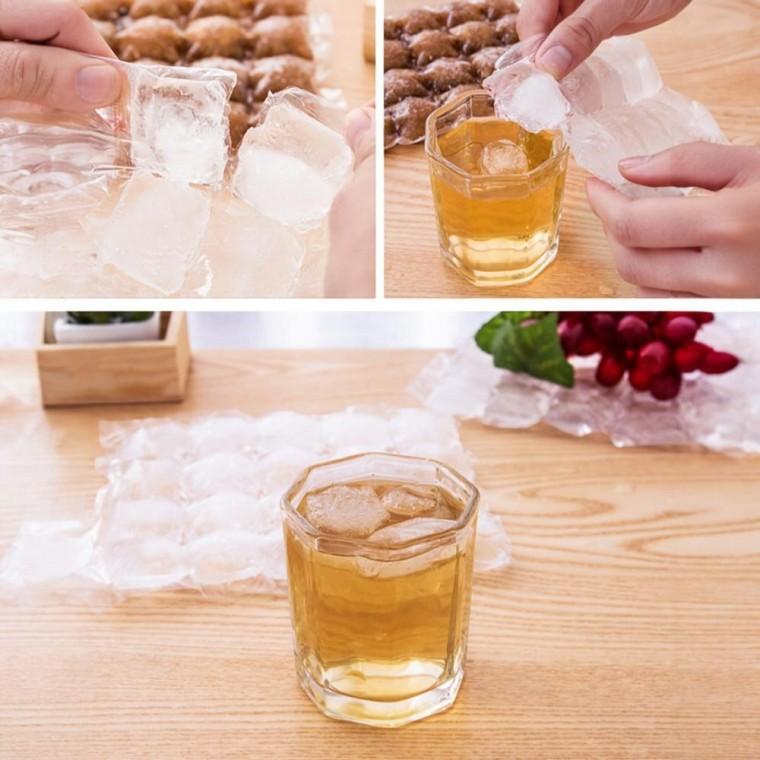얼음 아이스 메이커 트레이 일회용 비닐 봉지 팩 봉투 10P 하이볼 캠핑 얼음주머니