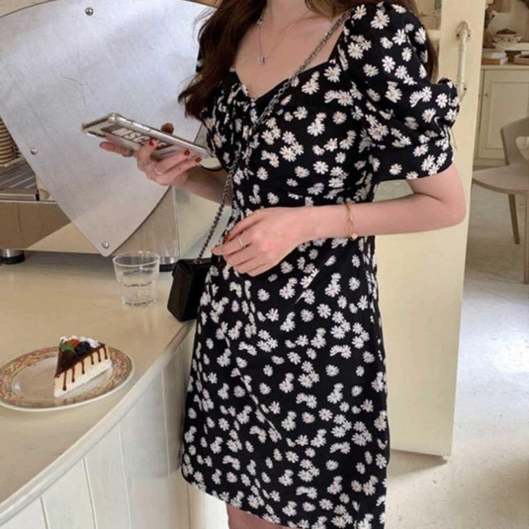 오프 숄더 미니 블랙 원피스 클럽 여름 휴가 패션 하객 결혼식 스커트 미니홈 드레스