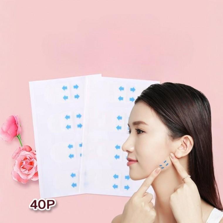 붙히는 얼굴 페이스 라인 팔자 눈가 주름 패치 리프팅 테이프 40p 미간팩 주름제거 리프팅밴드
