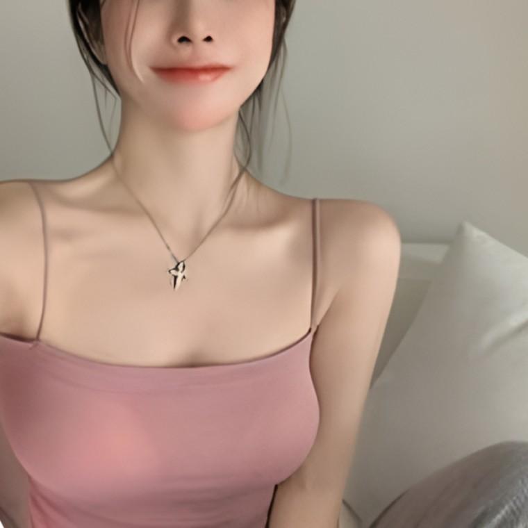 콩쓰몰리 심리스 모달 캡내장 브라탑 일체형 끈나시 여자나시 브라캡나시 노와이어 스포츠브라탑 레이어드