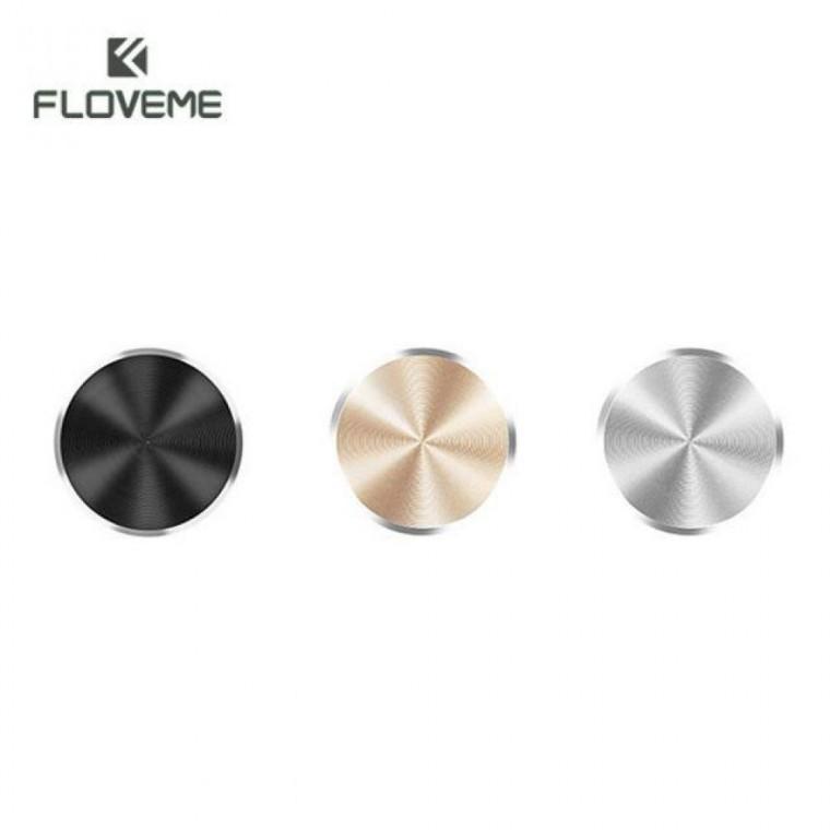 Floveme 메탈 CD패턴 원형 마그네틱 플레이트 자석판