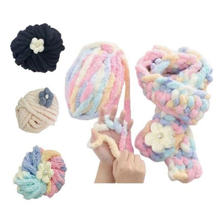 DIY 손으로 목도리 패키지 키트 뜨개실 만들기 손뜨개 집콕 취미 생활 뜨개질 커플