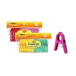 일조 고급 99호 빨래 집게 12p 0031 스프링 수건 속옷 양말집게 세탁집게 색상랜덤