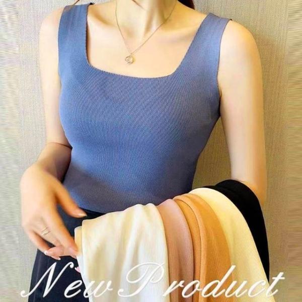 스퀘어넥 민소매 나시