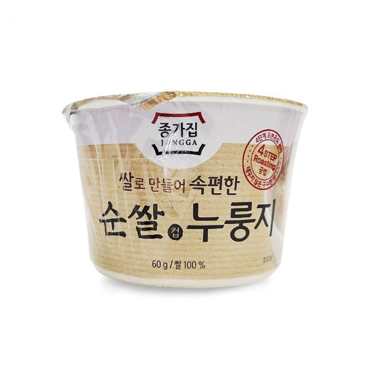 청정원 종가집 컵누룽지 순쌀 누룽지 60g