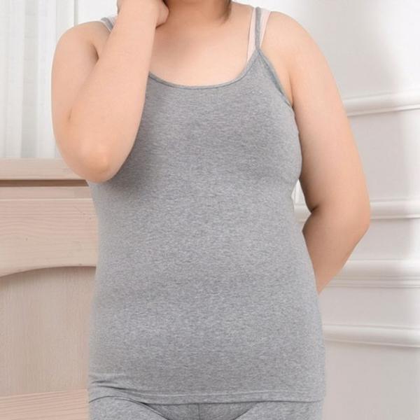 국산 빅사이즈 여성끈나시 속옷 잠옷 스판특대