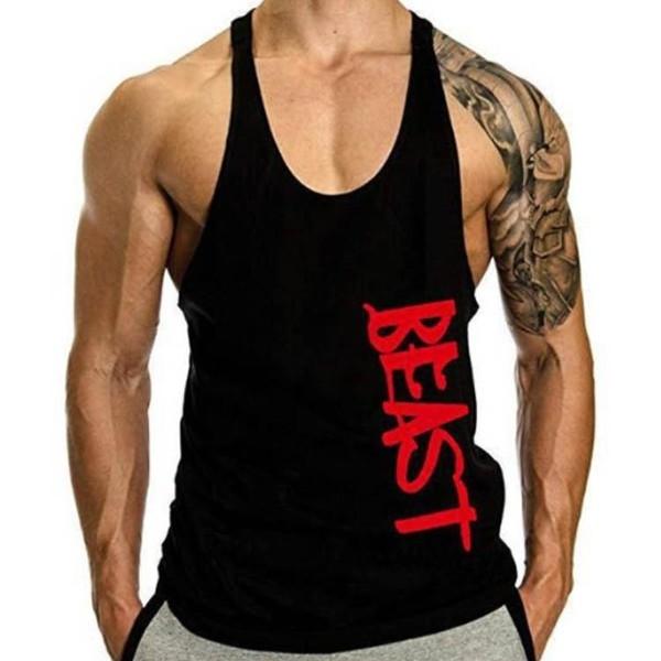 크로스핏 역도 몬스터나시 비스트 로고 운동나시