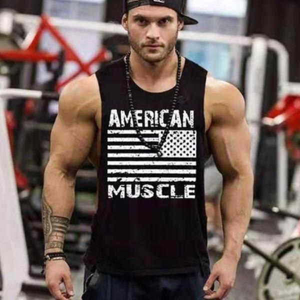 아메리칸 근육빵빵 나시 민소매 나시티 크로스핏