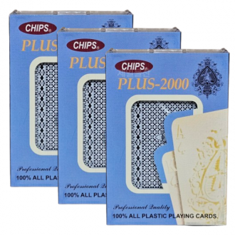 칩스 포커 트럼프 카드 플라스틱 고급 포커세트 3개