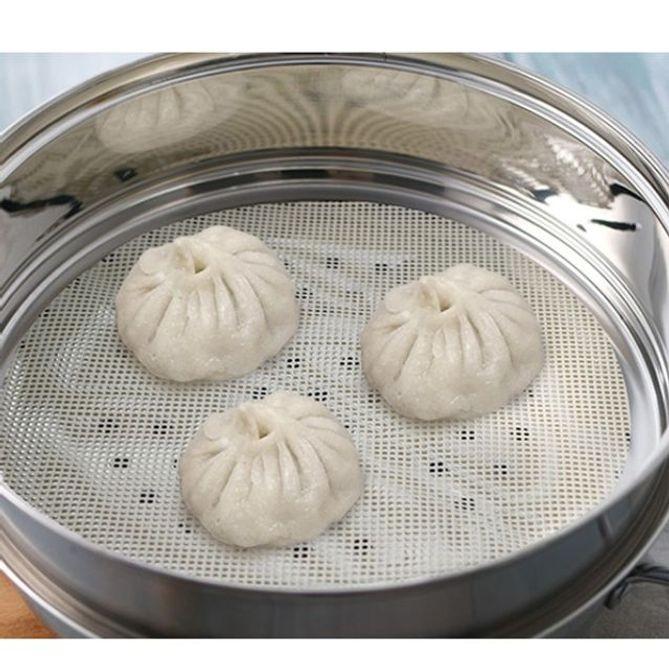 이딜리 찜판 실리콘 찜시트 만두판 찜깔판 깔개 32cm