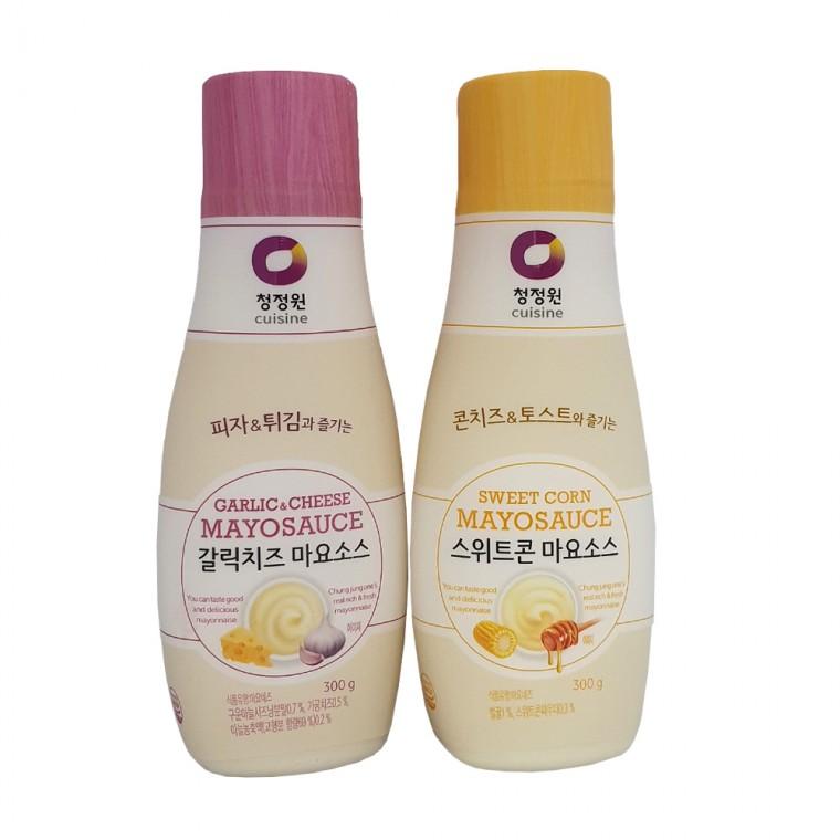 청정원 갈릭치즈 마요소스 300g 스위트콘 마요소스 피자