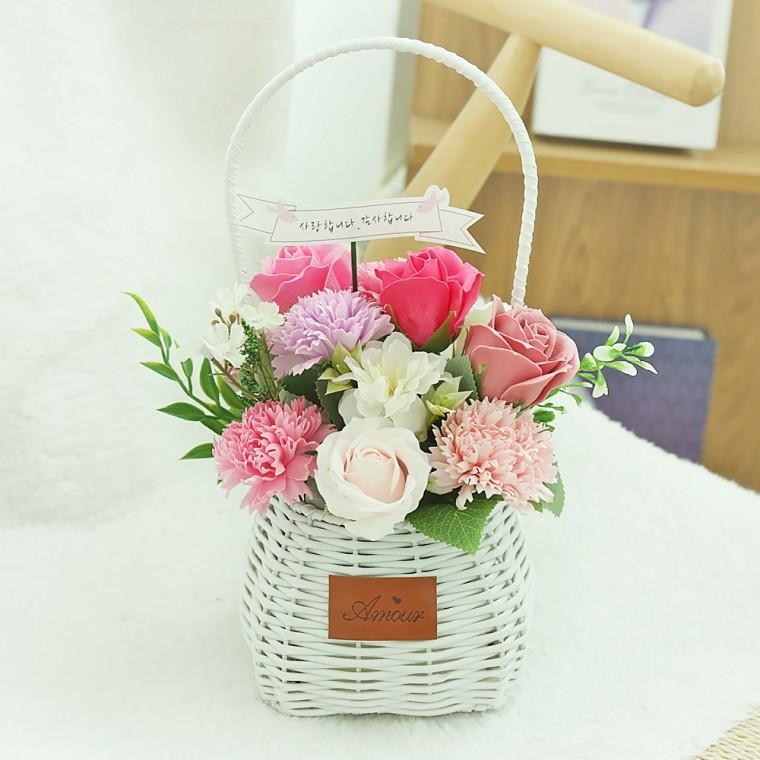 꽃단지 카네이션 바구니