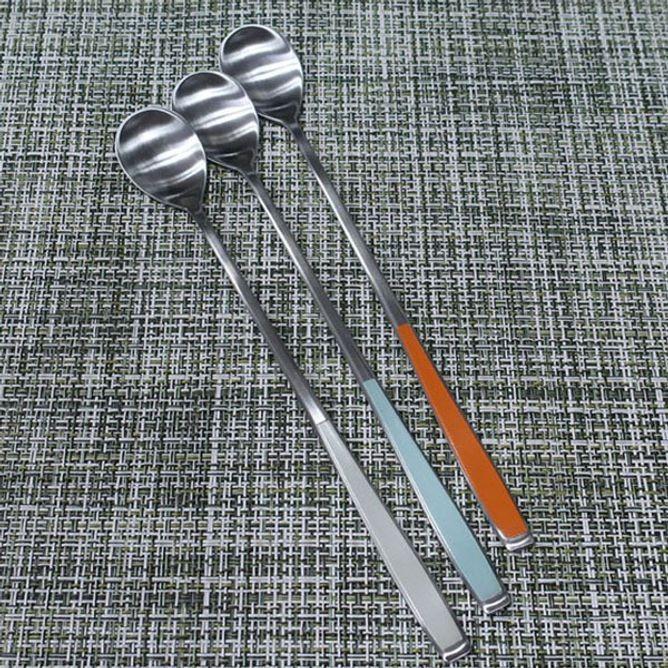 롱티스푼 롱스푼 티스푼 커트러리 디저트 스푼 1P W