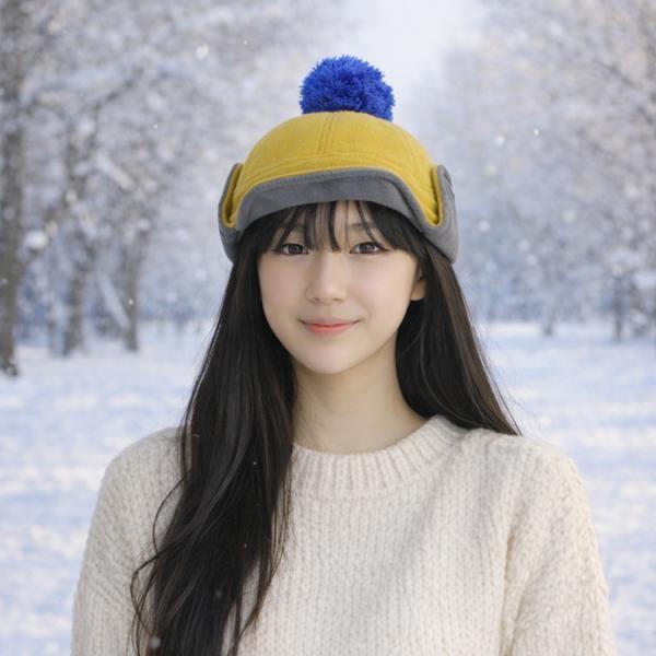 심플 귀달이 방한모 털모자 방울 겨울모자 귀달이모자 스키장 방울모자 왕방울모자 겨울버킷햇 겨울벙