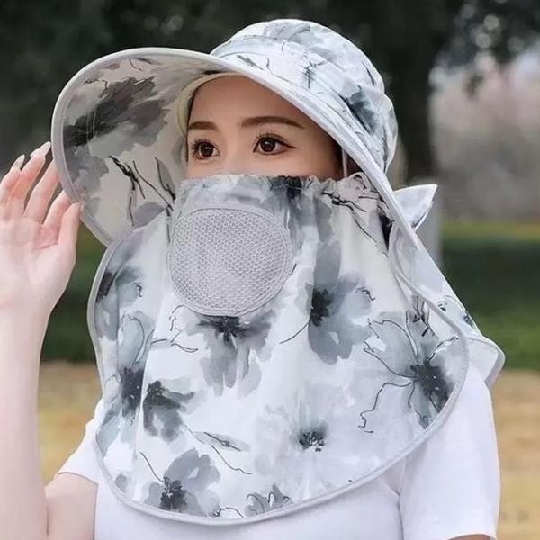 알테크 자외선차단 썬캡 농사 썬바이저 밭일 창넓은 모자