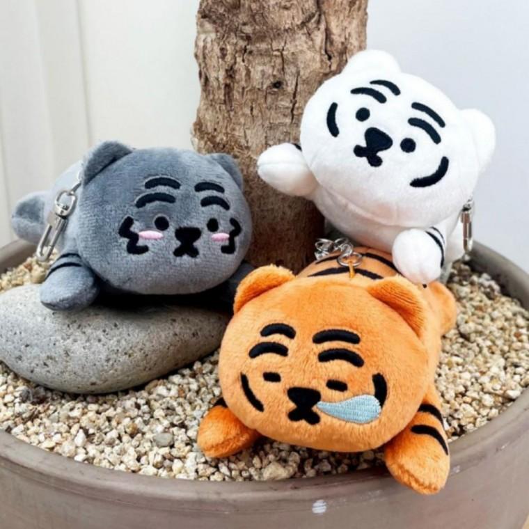 호랑이 눕랑이 인형 봉제인형 가방고리 열쇠고리 가방꾸미기