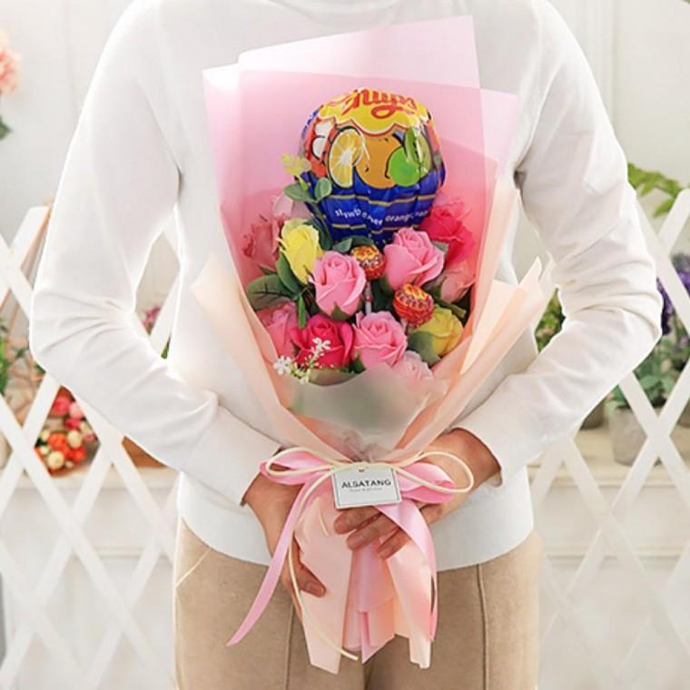 꽃다발 츄파춥스 화이트데이 캔디 사탕 부케 사탕꽃다발 졸업 생일 입학 어린이날 어린이집 단체 선물