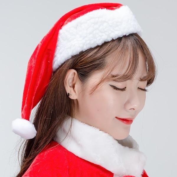 벨벳산타모자(대)A타입 크리스마스 산타 의상소품 파티