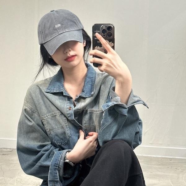 자체제작 깊은 무지 볼캡 캡 모자 [4SIZE 빅사이즈 남녀공용 레터링 얼굴소멸 소두핏 여자 야구모자]