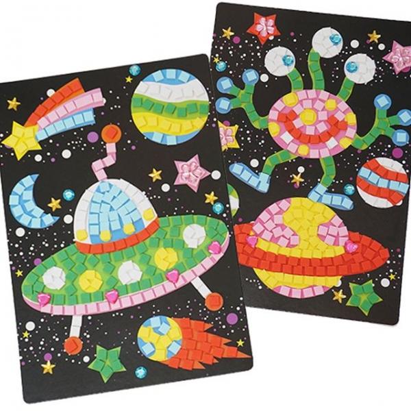ufo와 외계인 모자이크아트