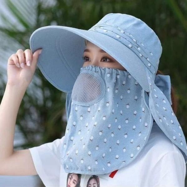 마스크형 자외선차단모자 여름필수품 썬캡