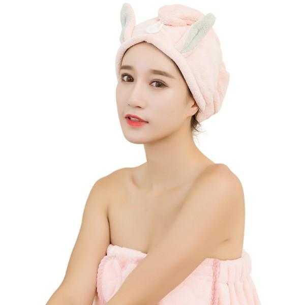 로에드 극세사 드라이수건 토끼 헤어타올