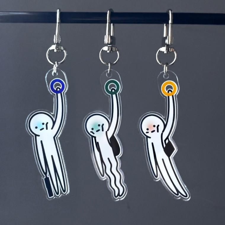 칼퇴 기원 퇴근 부적 직장인 키링 [3종 지하철 웃긴 승진 퇴사 킹받는 선물 밈 재밌는 템 집에보내주세요]