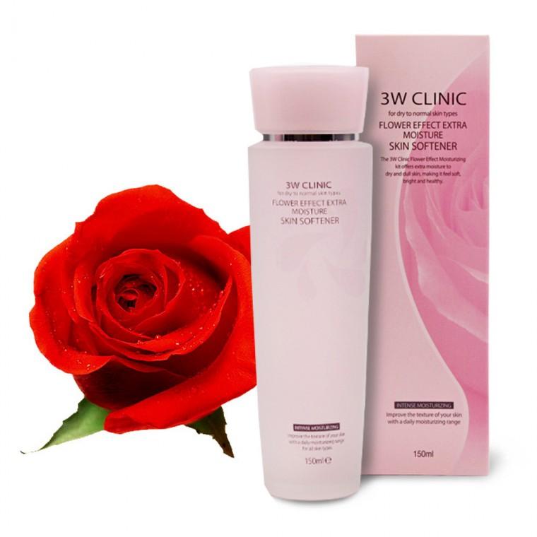 3W 플라워 초보습 소프너 스킨 소프트너 150ml