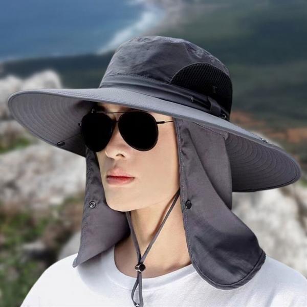 남성 자외선 차단 모자 낚시모자 햇빛가리개