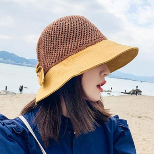 [히트템] 리본 밀짚모자 썬캡 자외선차단 등산모자 여름모자 5컬러()