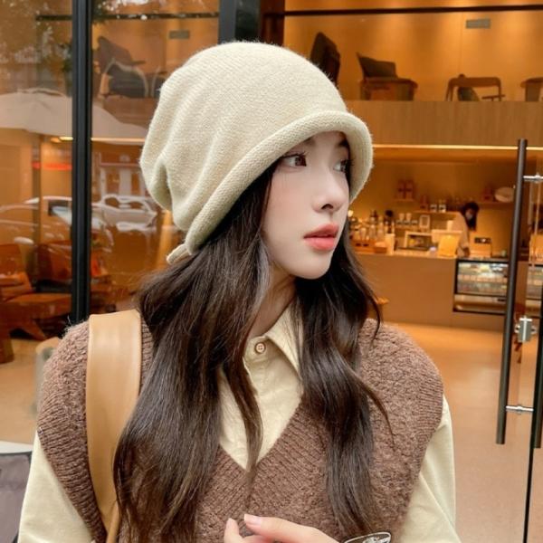 (보리별) 루즈핏 비니 포근한 롱비니 귀보호 빅사이즈 모자