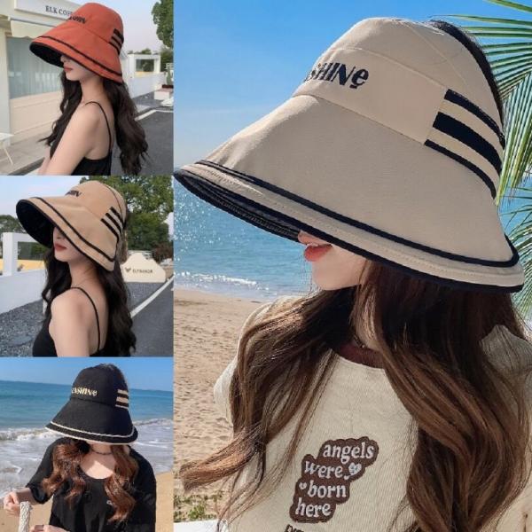 썬샤인 썬캡 큰챙 롤업 자외선차단 휴대용 썬캡 베이직썬캡 여름모자 여성썬캡 바캉스모자 자외선차단 썬바
