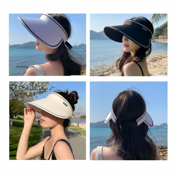 돌돌이 썬캡 여름모자 자외선차단모자 썬캡모자 4color