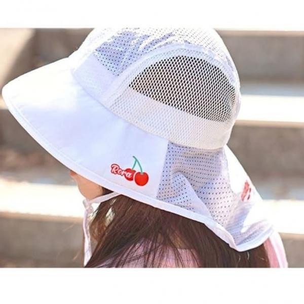 로라프렌즈 어린이 플랩캡 아쿠아 비치 메쉬 모자