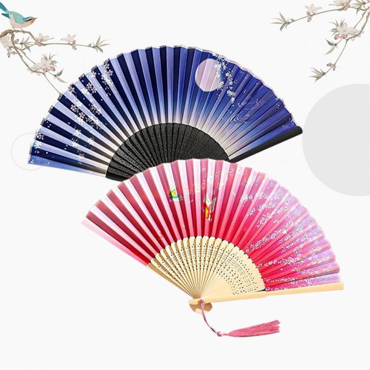 [큰손할인] 달꽃선 전통부채 한국 합죽선 외국인선물 전통 민속 무용 소품 단체선물 접이식 부채춤 여름