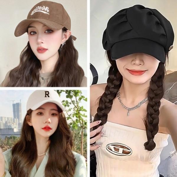 LHA_IT 잇백잇슈 모자 일체형가발 긴머리 3종