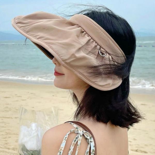 롤업 프릴밴드 쉘 썬캡 5color   여름모자 헤어밴드 썬바이저