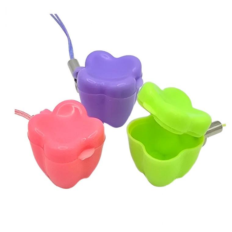 칼라 치아보관케이스 치아모양 목걸이