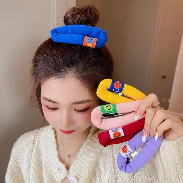 스마일 푹신 대왕머리핀 / 헤어핀 헤어집게 빅사이즈