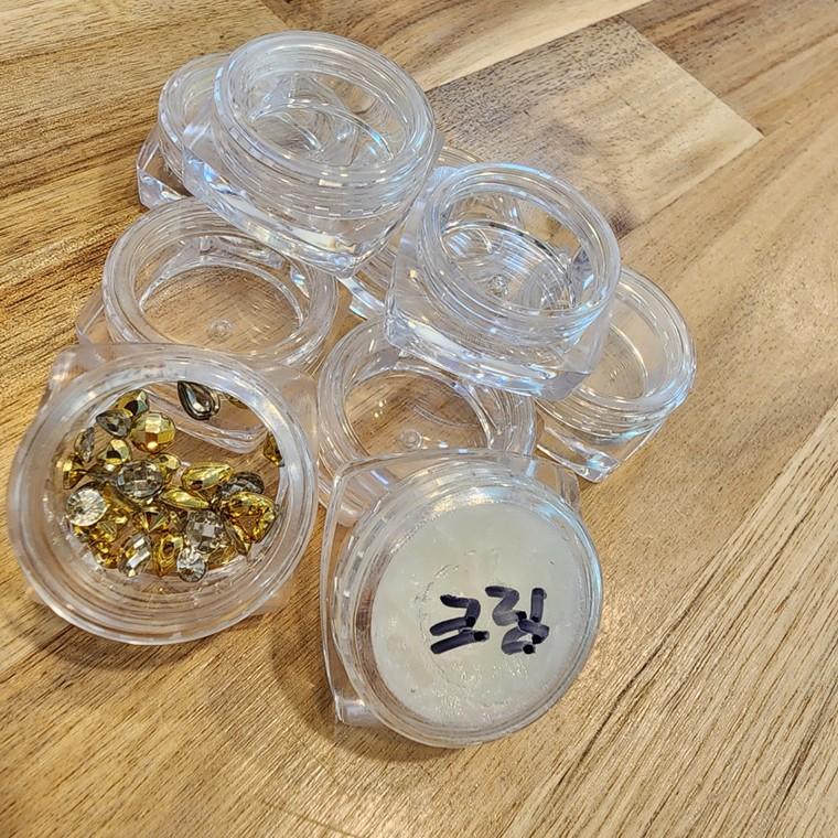 미니 3g 투명 소분용기 화장품 리필 여행용 공병