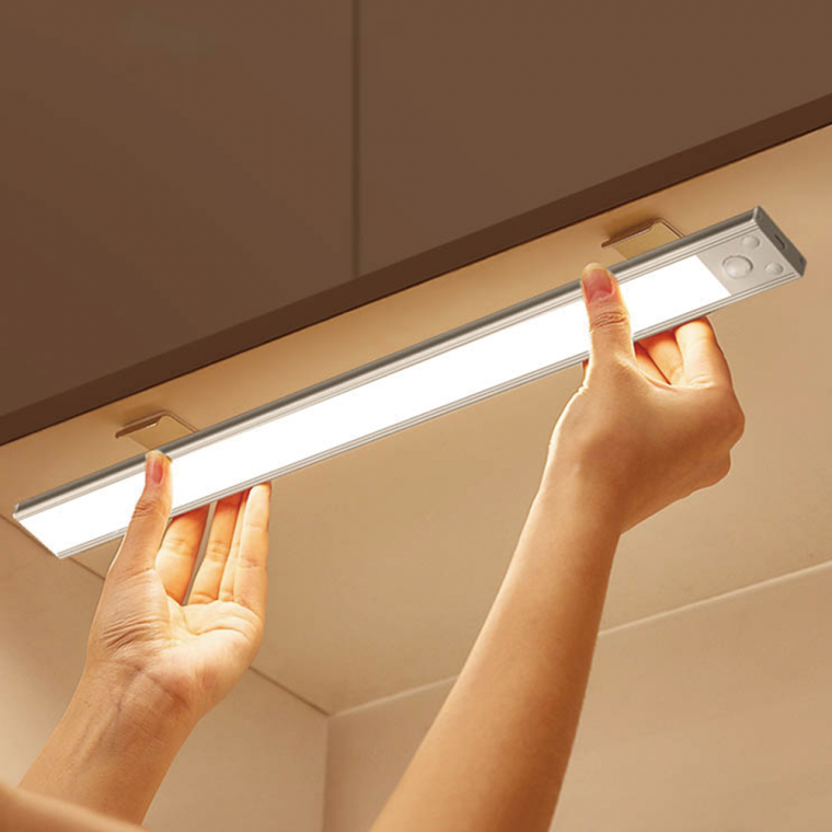 3색 LED 무선 센서등 충전식 바 센서등 현관센서등 무드등 수유등 60cm