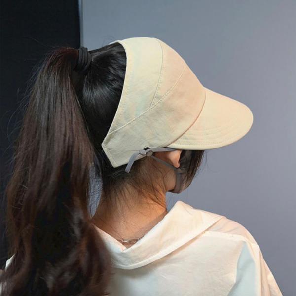 일리업 포니테일 썬캡 모자 썬바이저 선캡