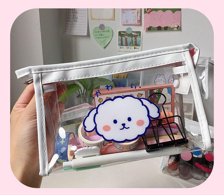 [인기템]PVC 미니파우치 귀여운 투명 방수 파우치 화장품가방 립스틱 생리대 악세사리 수영복 가방