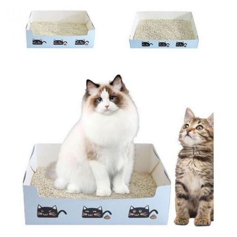일회용 고양이 화장실 세트 접이식 외출 배변판