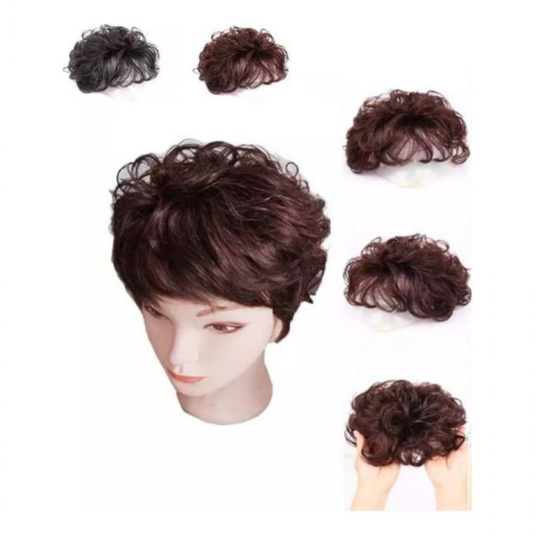인모 웨이브 정수리 부분가발 볼륨 내추럴 가발