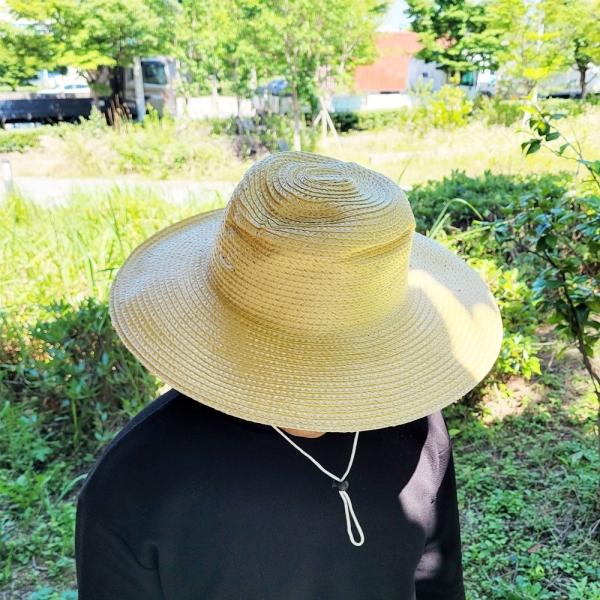 여름 야외용 라탄 모자 40cm